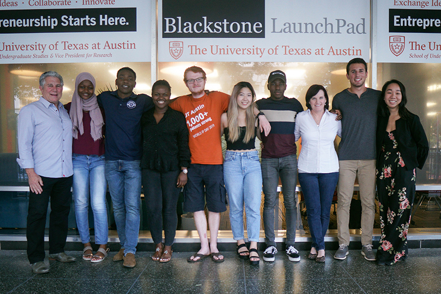 Blackstone LaunchPad at UT team of staff and students