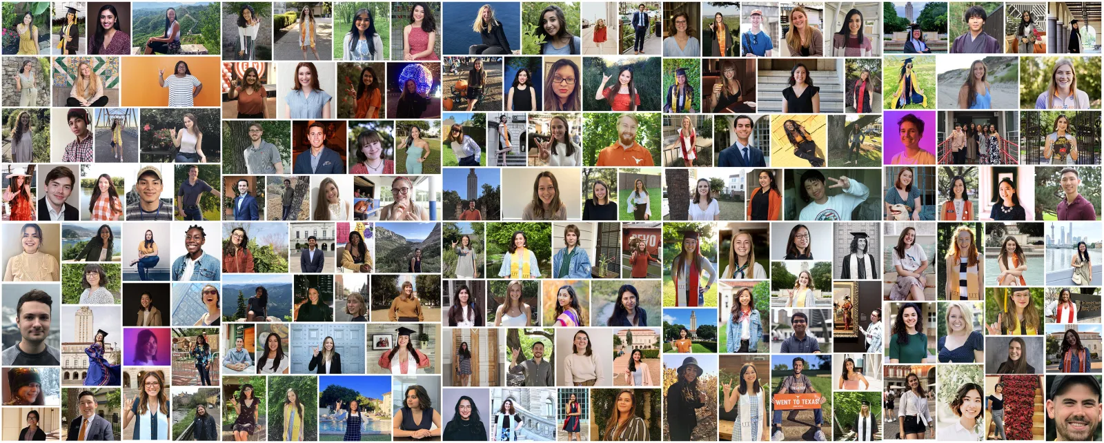 A collage of graduating BDP seniors