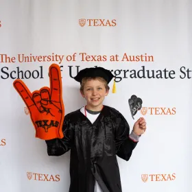 The future graduate photobooth hosted by Undergraduate Studies Council