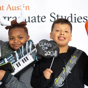 The future graduate photobooth hosted by Undergraduate Studies Council