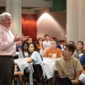 Professor John Daly at Leadership Summit