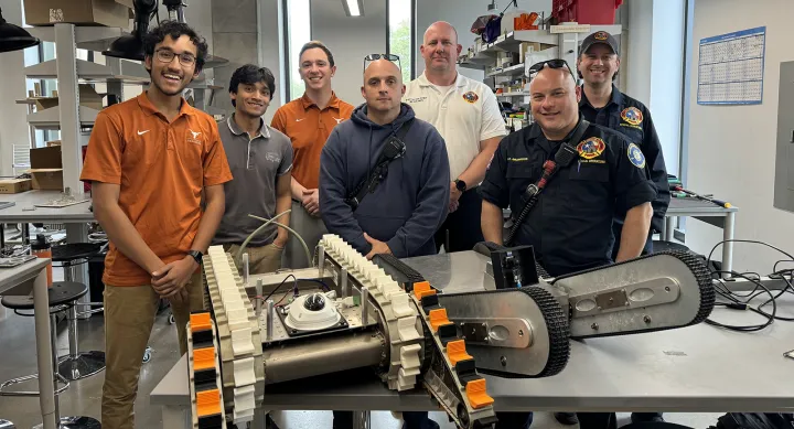 Siddharth Thakur and his team at Paradigm Robotics and their creation: FireBot